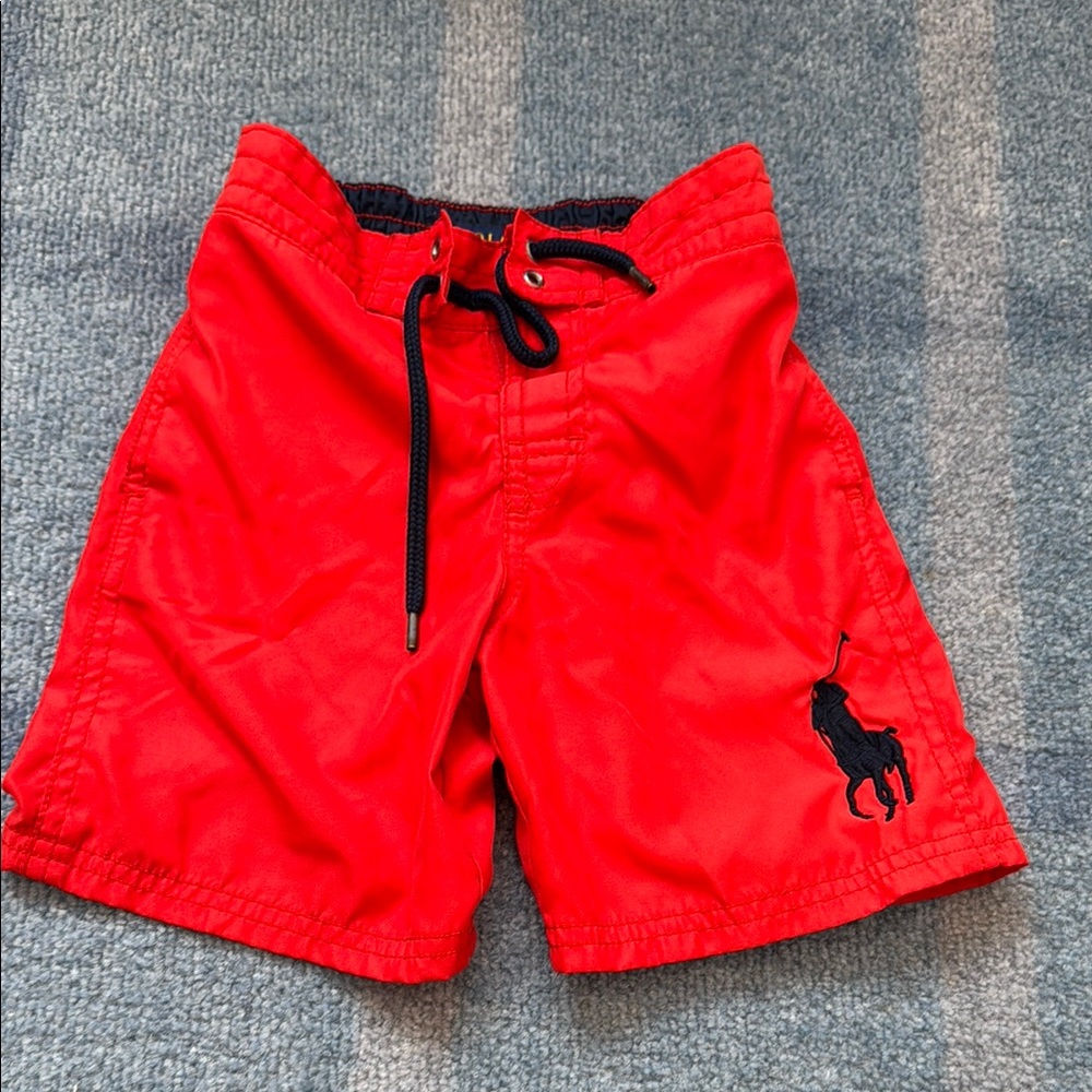 Polo by Ralph Lauren Kids Red bathing suit Shorts boys 5T swim trunks